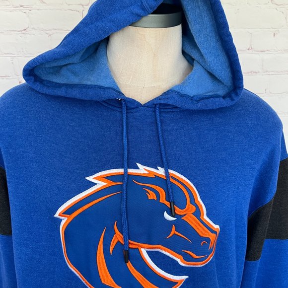 NFL Boise State Broncos Hoodie Sweatshirt - Like New - Embroidered - Size Large - Picture 2 of 8